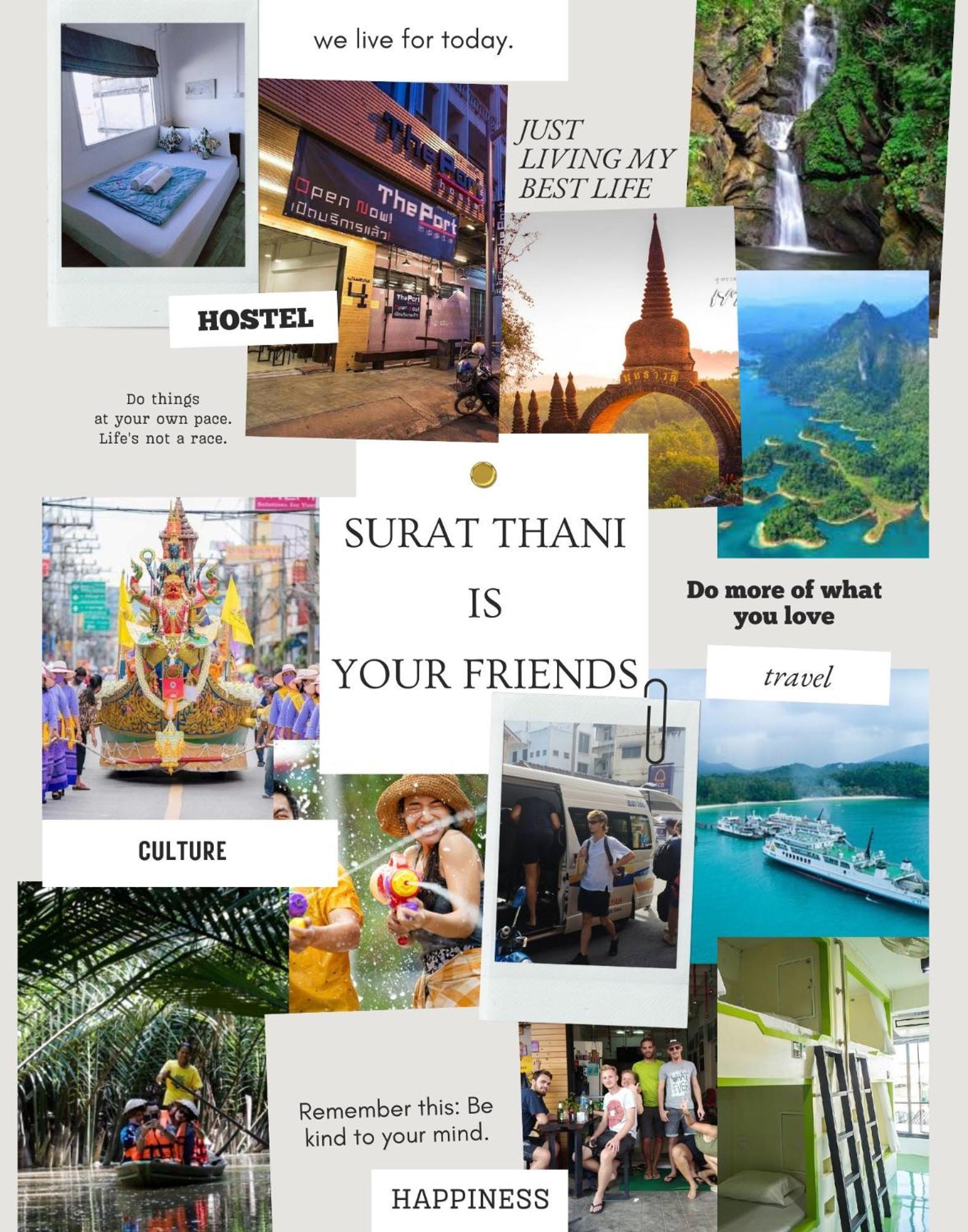 The Port Hostel Surat Thani Extérieur photo